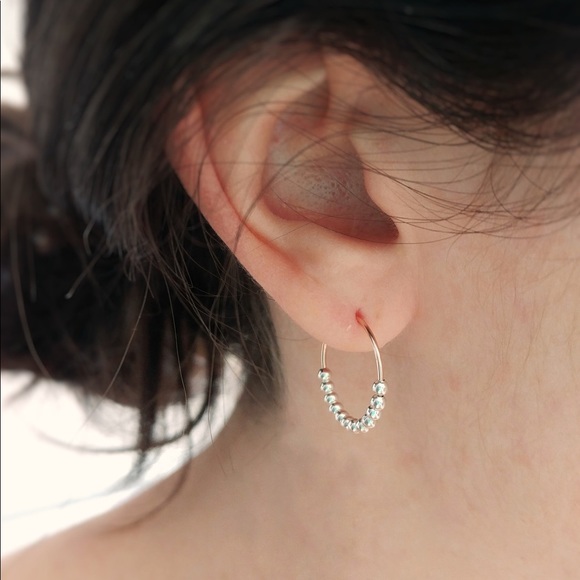 Minimalist Hoops Now in silver, gold, or rose! - Picture 3 of 7